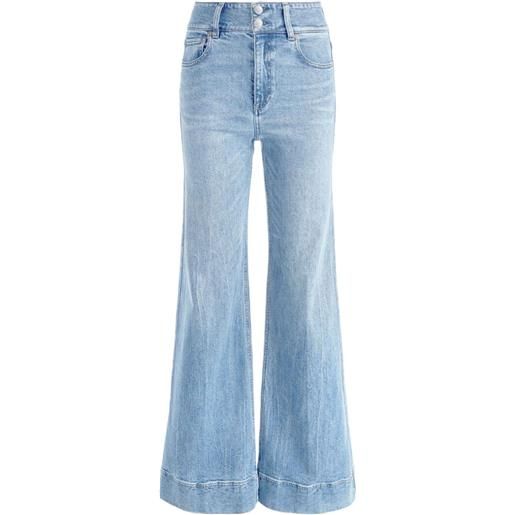 alice + olivia jeans a gamba ampia - blu