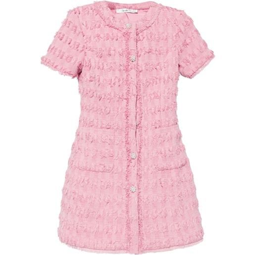 b+ab abito corto in tweed - rosa