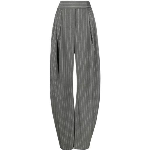 The Attico pantaloni sartoriali gessati - grigio