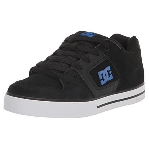 DC Shoes dc pure casual skate scarpe uomo, skateboard, nero/blu, 45 eu