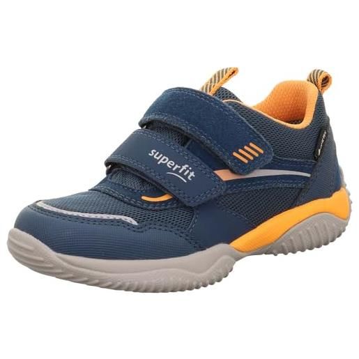Superfit storm gore-tex, scarpe da ginnastica, blu arancione 8030, 37 eu larga