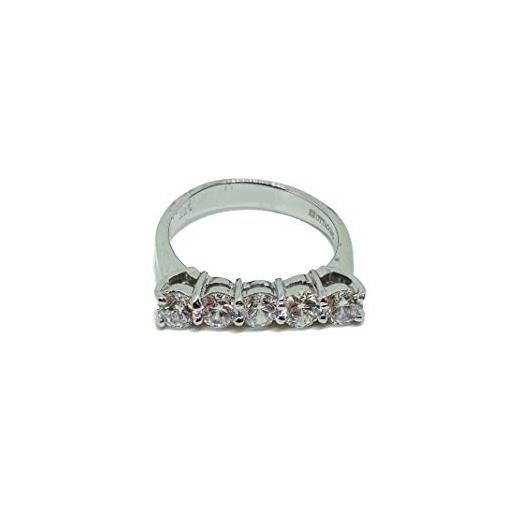 OTTAGONO anello in argento 925 riviera con 5 zirconi (apra0028) (12)