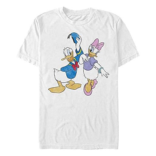Disney big donald daisy t-shirt, bianco, s uomo
