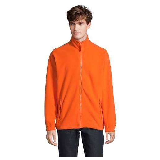 SOL'S giacca in pile north, colore: arancione, s uomo
