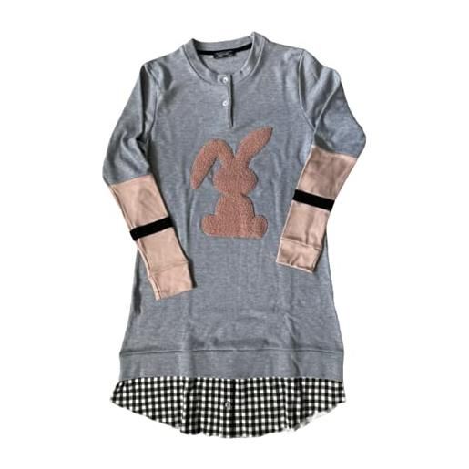 Caracter camicia da notte manica lunga caldo cotone donna art. P1359 - exclusive (grigio scuro (l))