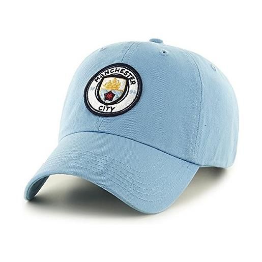 Manchester City FC - berretto da baseball regolabile, per adulti, colore: blu cielo