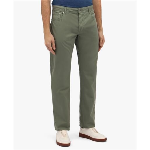 Brooks Brothers pantalone a cinque tasche militare in cotone elasticizzato