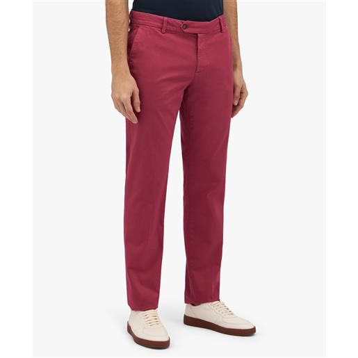 Brooks Brothers pantalone chino rosso in cotone elasticizzato