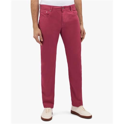 Brooks Brothers pantalone a cinque tasche rosso in cotone elasticizzato
