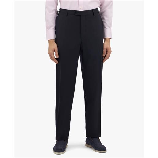 Brooks Brothers pantalone navy scuro in lana vergine elasticizzata