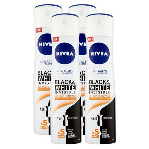 FEI FAN deodorante donna, black & white invisible 150ml (4 spray)
