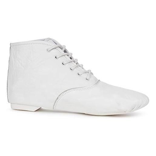 Kostov Sportswear stivali da giardino solo dance (pelle extra morbida, colore: bianco e nero, taglia 28-45), bianco, 45 eu