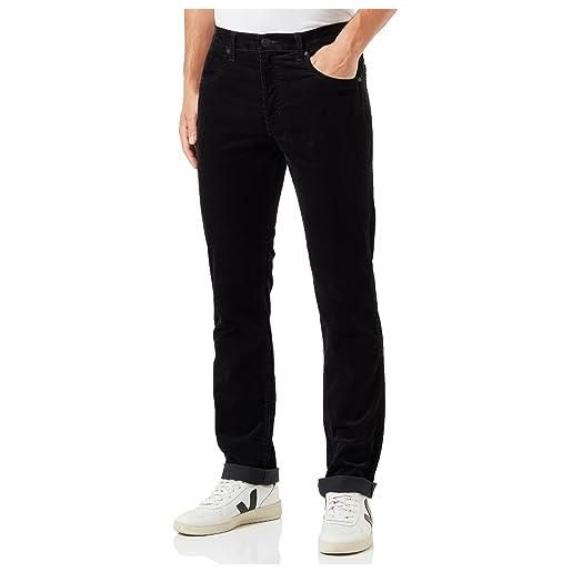 Wrangler greensboro jeans, nero (black night sky), 44w / 34l uomo