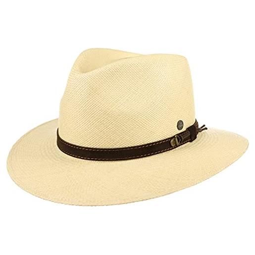 LIERYS panama da uomo the striking traveller - cappello in 100% paglia panama - realizzato a mano in ecuador - cappello da uomo s-xxl natura xl (61-62 cm)