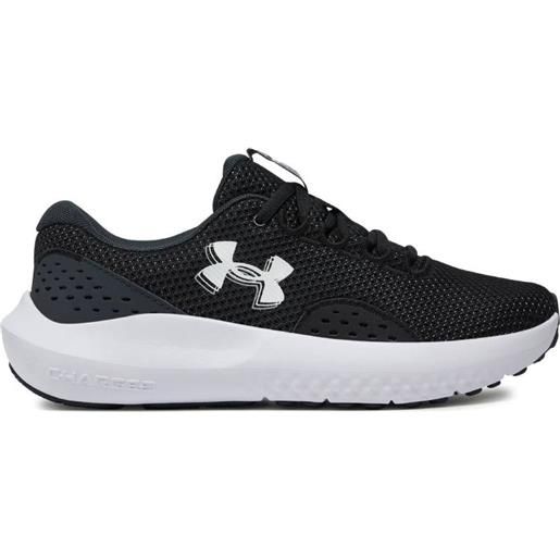 Under armour scarpa running w donna charged surge 4 black/white