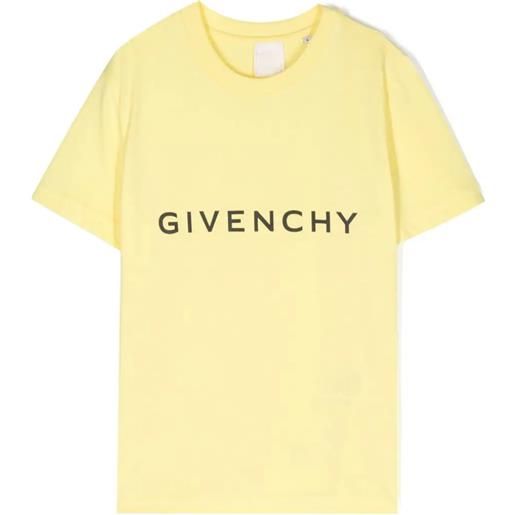 Givenchy Kids t-shirt in cotone giallo
