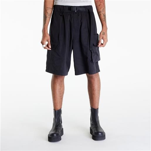 Y-3 nylon twill shorts black