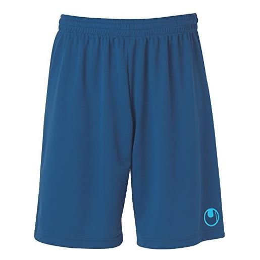 uhlsport center basic ii without slip pantaloncini uomo, blu navy 14/blu cielo, fr: xxxs (dimensioni produttore: xxxs)
