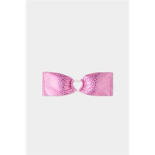 Tezenis bikini fascia imbottitura estraibile lovely snake donna rosa