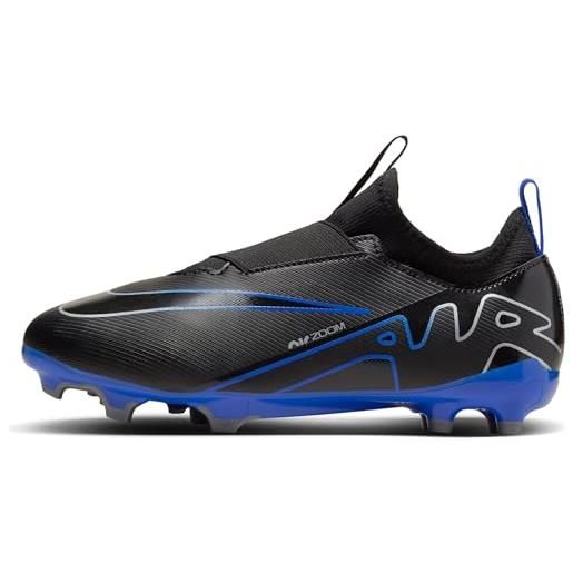 Nike zoom vapor 15 academy, scarpe da calcio, black chrome hyper royal, 34 eu