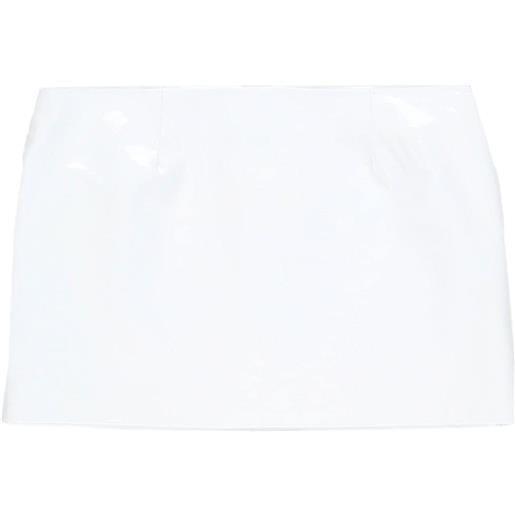 16Arlington minigonna in pelle delta - bianco