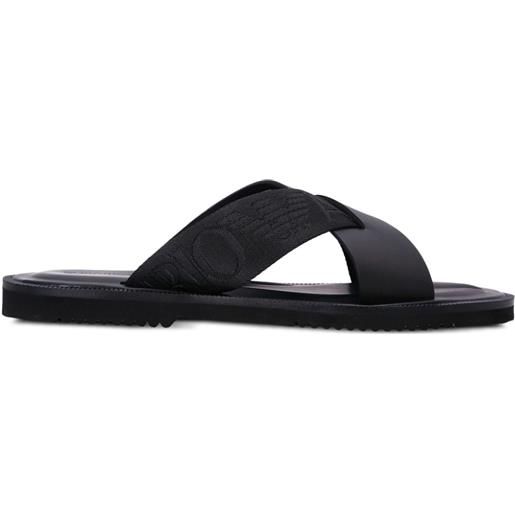 Emporio Armani sandali con logo - nero