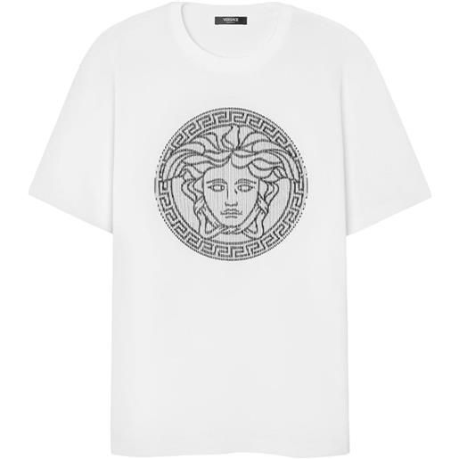 Versace t-shirt medusa sliced - bianco