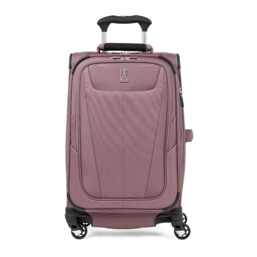 Travelpro maxlite 5 softside - valigia espandibile con 4 ruote girevoli, leggera, per uomo e donna, rosa antico, carry-on 21-inch, maxlite 5 softside - trolley espandibile con ruote girevoli