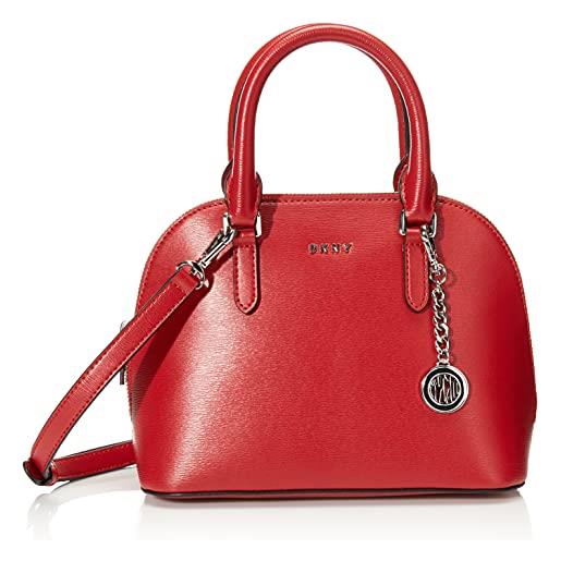 DKNY bryant dome satchel, cartella donna, rosso acceso, taglia unica