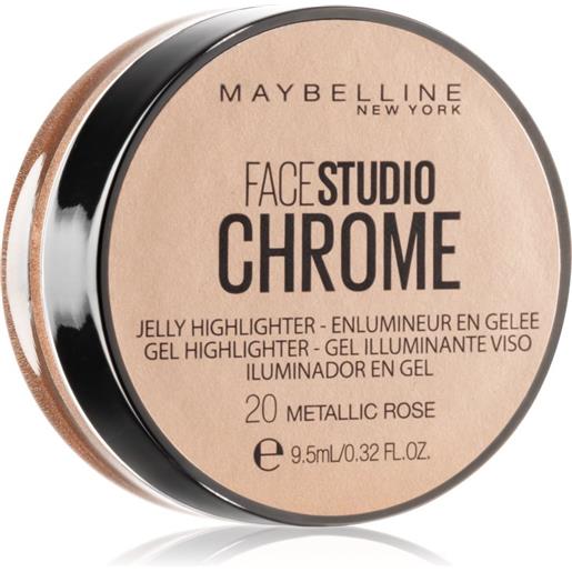 Maybelline face studio chrome jelly highlighter 9.5 ml