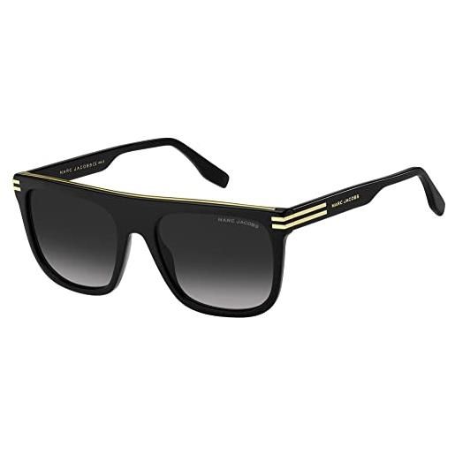 Marc Jacobs marc 586/s 807/9o black sunglasses unisex polycarbonate, standard, 56 occhiali, donna