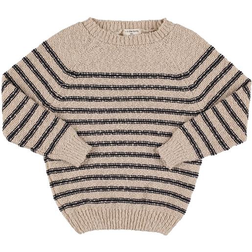 1 + IN THE FAMILY cotton & linen knit sweater