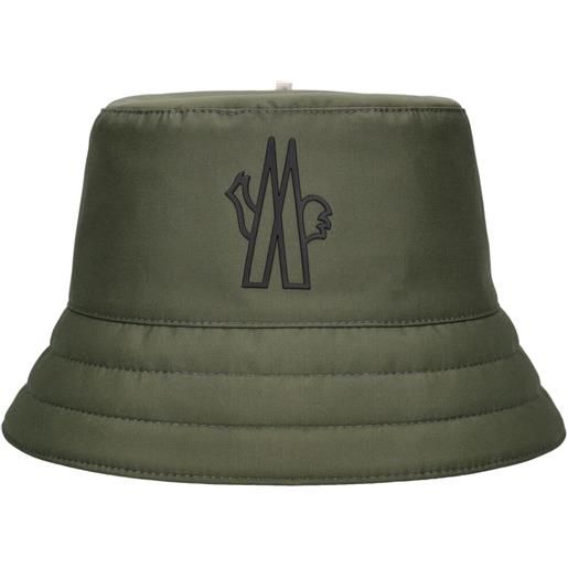 MONCLER GRENOBLE cappello bucket in techno con logo
