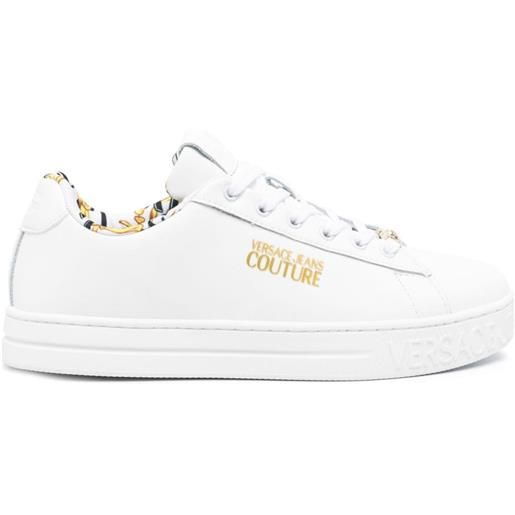 Versace Jeans Couture sneakers court in pelle - bianco
