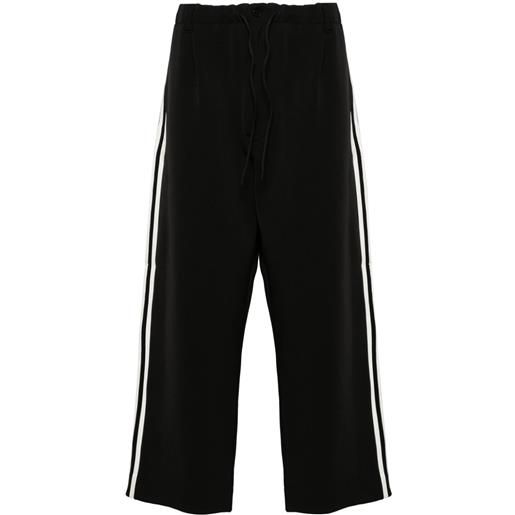 Y-3 pantaloni sportivi con coulisse - nero