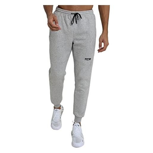 TCA utility training pantaloni jogger con tasche zip da uomo - grigio, xl