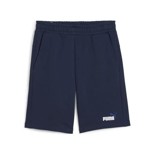 PUMA ess+ 2 col shorts 10, pantaloncini in maglia uomini, club navy, s