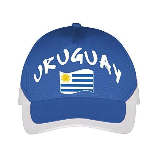 Supportershop cuffia uruguay calcio, blu, fr: taglia unica (taglia produttore: tu)