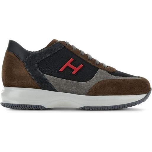 Hogan sneakers interactive h - marrone