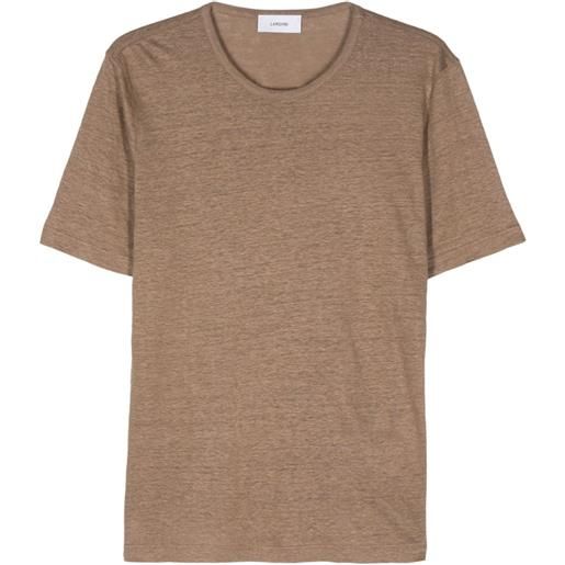 Lardini t-shirt mélange - marrone
