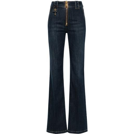 Elisabetta Franchi jeans svasati a vita media - blu