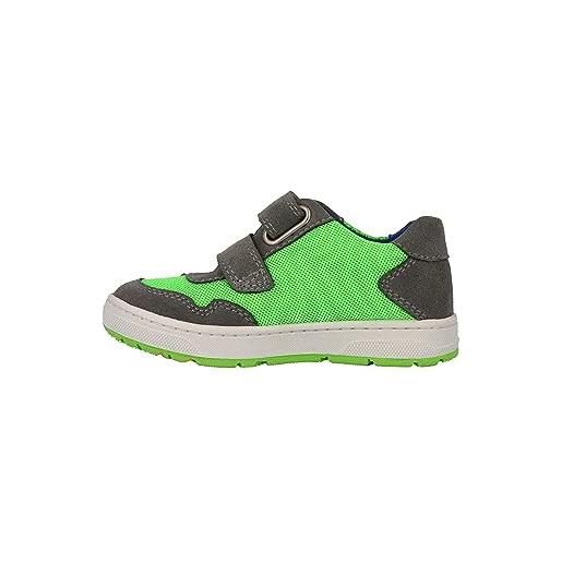 Lurchi 74l1103003, scarpe da ginnastica, grigio neon green, 27 eu larga