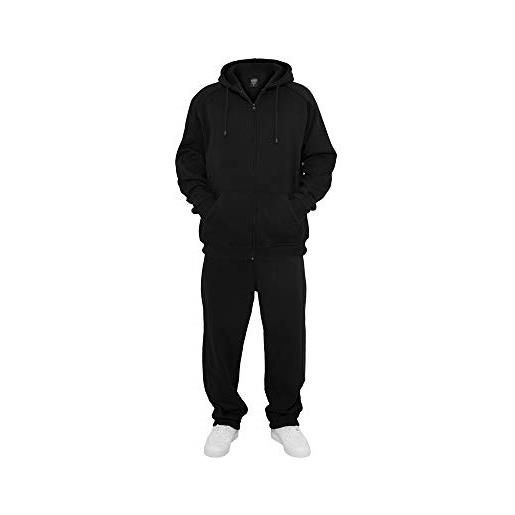 Urban Classics set felpa con cappuccio e pantalone tuta per uomo, tuta calda e pesante invernale, disponibile in diversi colori, taglie s - 5xl