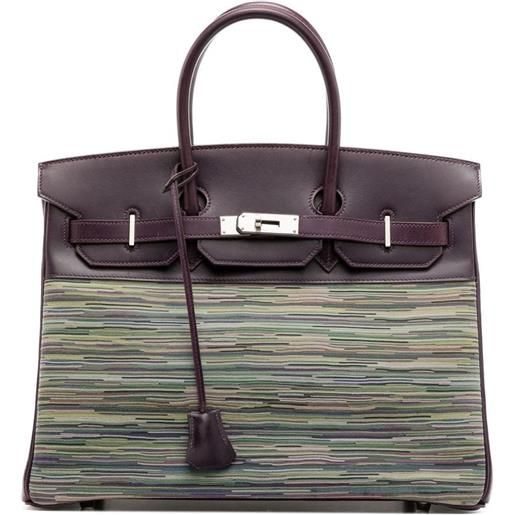 Hermès Pre-Owned - borsa a mano birkin 35 del 2004 - donna - pelle di vitello - taglia unica - viola