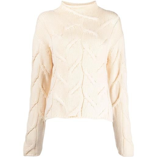 CHANEL Pre-Owned - maglione pre-owned 1999 - donna - lana - 38 - bianco