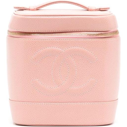 CHANEL Pre-Owned - trousse con logo cc pre-owned 2003 - donna - pelle caviar - taglia unica - rosa