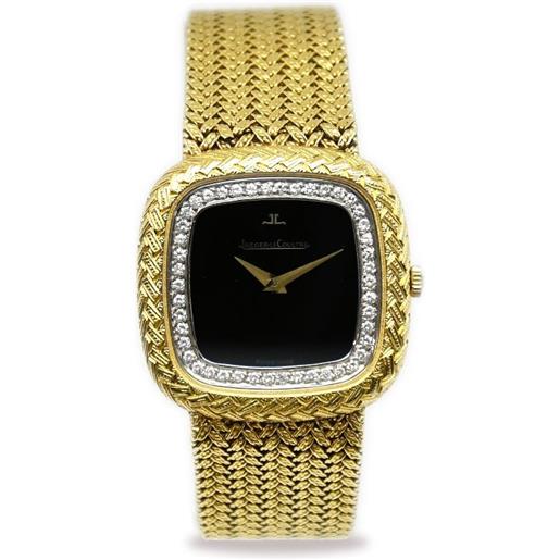 Jaeger-LeCoultre - orologio a carica manuale 31mm pre-owned anni '70-'80 - donna - oro giallo 18kt/diamanti - taglia unica - nero