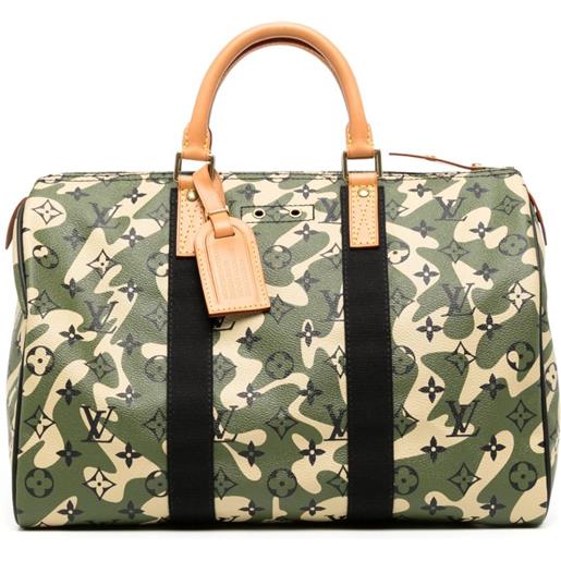 Louis Vuitton Pre-Owned - borsa tote speedy 35 del 2008 x takashi murakami - donna - pvc/pelle - taglia unica - verde