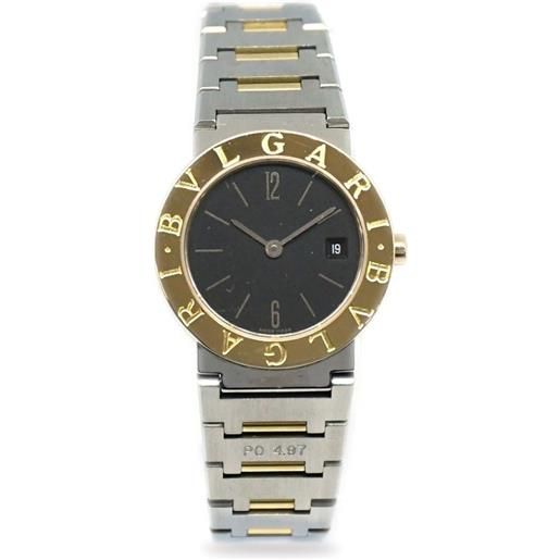 Bvlgari Pre-Owned - orologio bvlgari 26mm anni '90-2000 - donna - oro giallo 18kt/acciaio inossidabile - taglia unica - nero