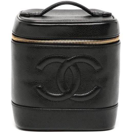 CHANEL Pre-Owned - trousse cc 1998 - donna - pelle caviar - taglia unica - nero